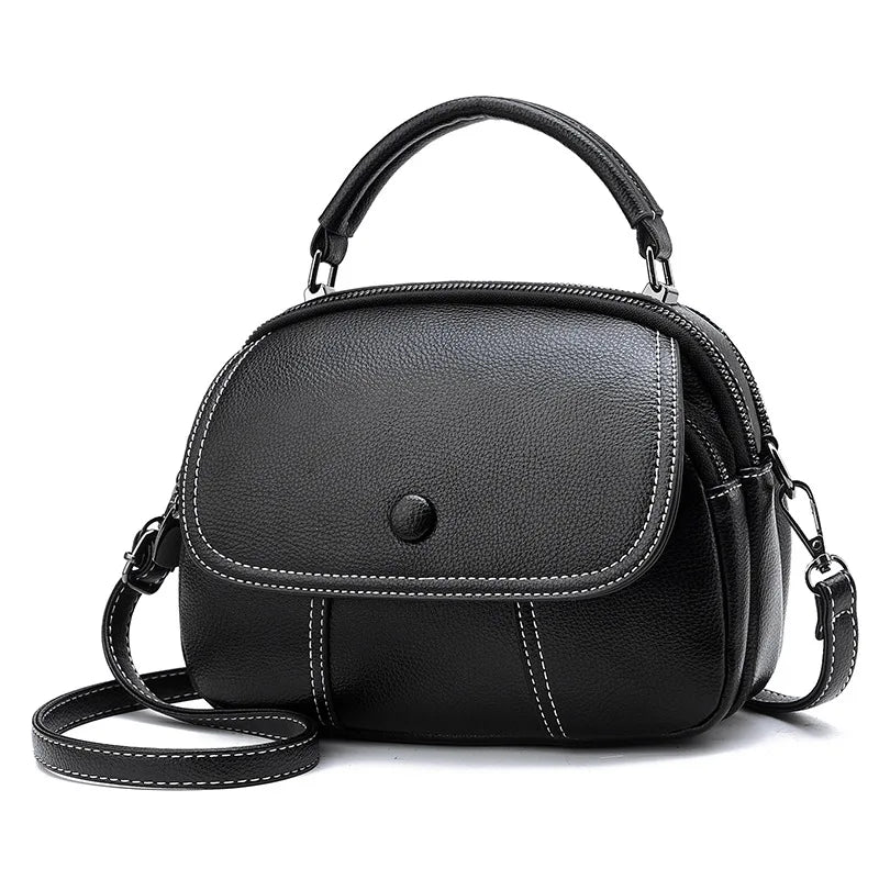 Litchi Pattern Handheld Small Square Bag for Women