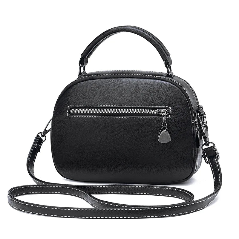 Litchi Pattern Handheld Small Square Bag for Women