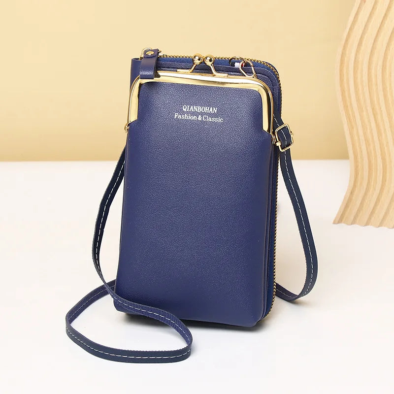 Clip Phone Pocket Shoulder Bag for Women Small Crossbody Bags