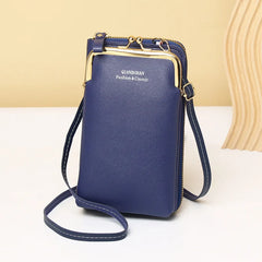Clip Phone Pocket Shoulder Bag for Women Small Crossbody Bags