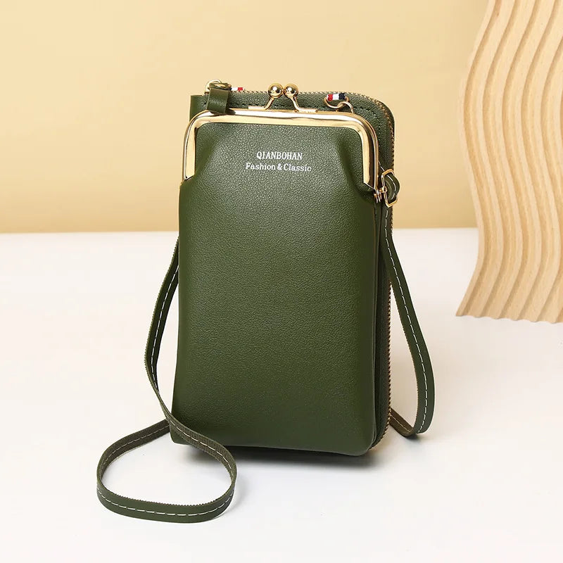 Clip Phone Pocket Shoulder Bag for Women Small Crossbody Bags