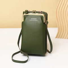 Clip Phone Pocket Shoulder Bag for Women Small Crossbody Bags