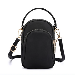 Nylon Waterproof Crossbody Handbag Mini Cell Phone Messenger Shoulder Bag