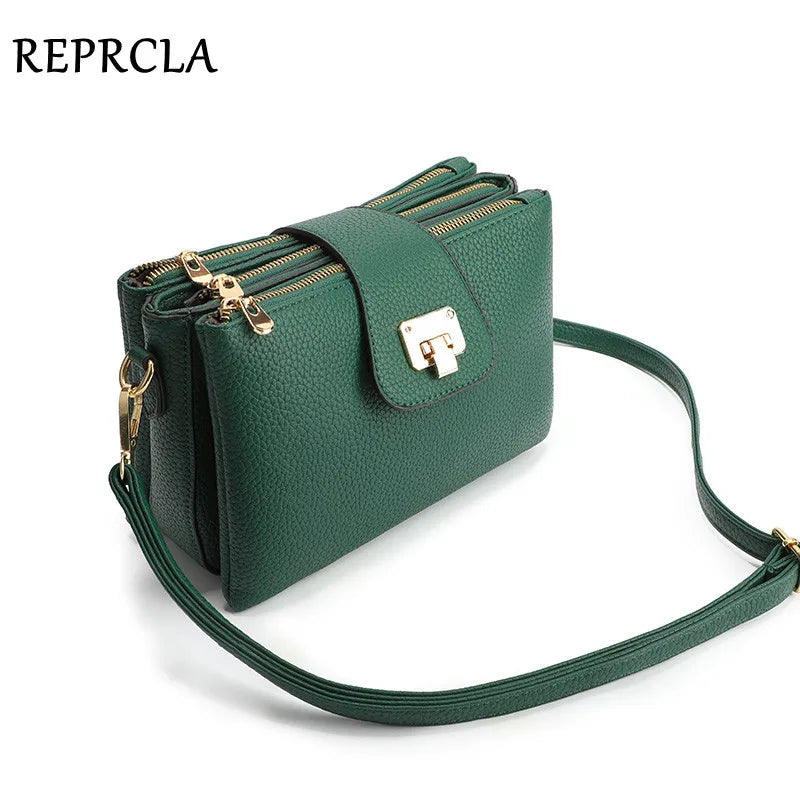 Litchi PU Leather Shoulder Bag for Women