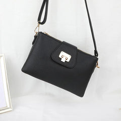 Litchi PU Leather Shoulder Bag for Women