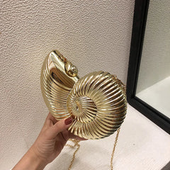 Conch Dinner Bag Acrylic Shell Phone Chain Clutch Lipstick Coin Purse