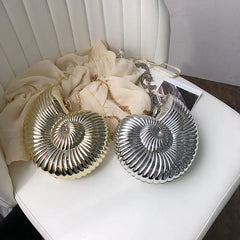 Conch Dinner Bag Acrylic Shell Phone Chain Clutch Lipstick Coin Purse