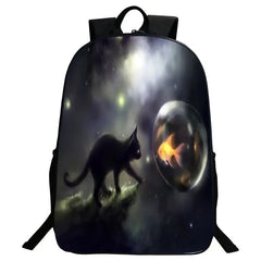 Cat Backpack Children Boys Girls Rucksack Cartoon Anime Animal School Bag 16inch