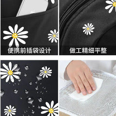 Waterproof Nylon Portable Zipper Thermal Lunch Bag For Women