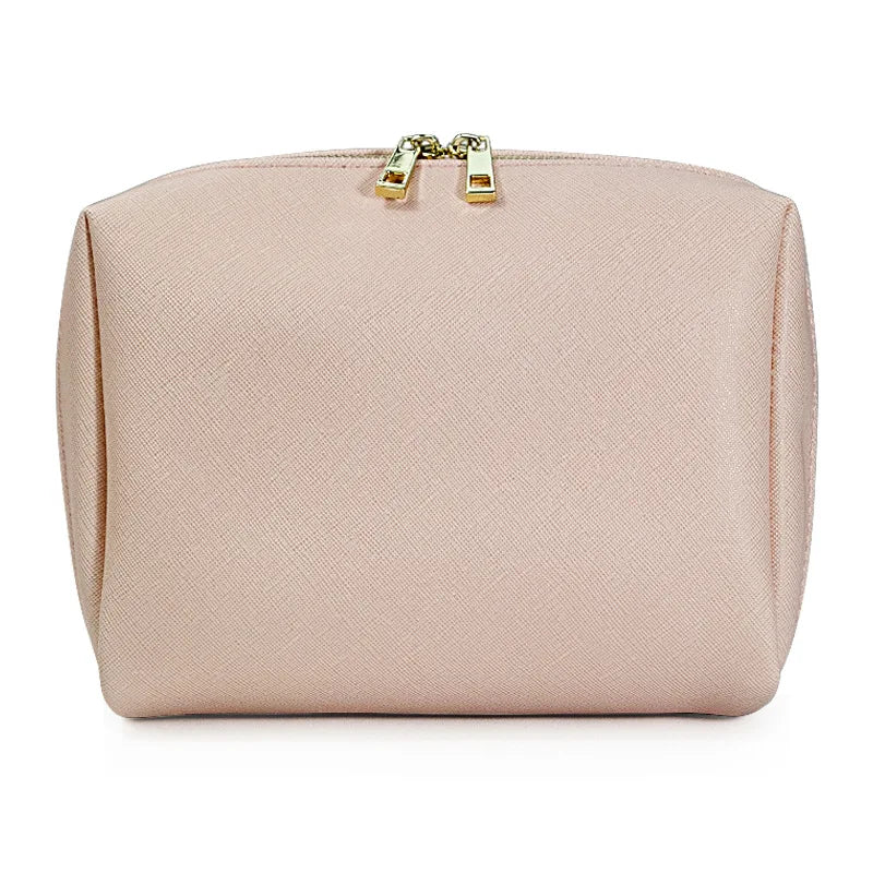 Large Capacity PU Leather Cosmetic Bag Travel Toiletries Organizer