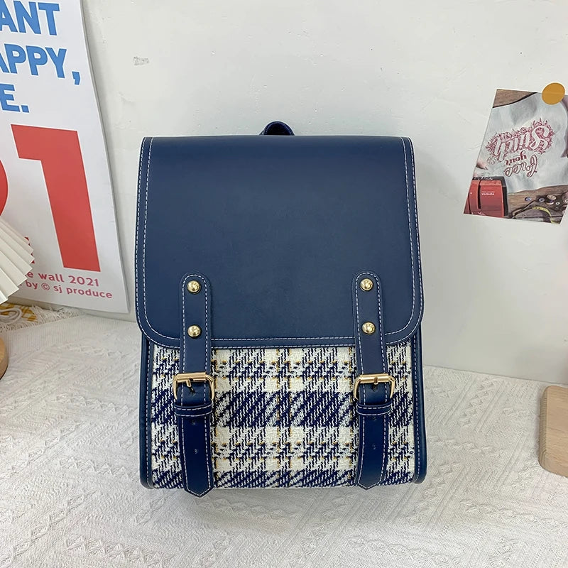 Women Backpack Female Travel Bag Schoolbag Teenage Girls Solid Bookbag