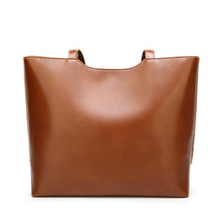 Cow Leather Ladies Shoulder Bags Big Women Leather Handbags