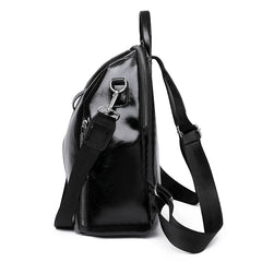 Cowhide High Travel Girls Backpack Women Female Rucksack Leisure Student School