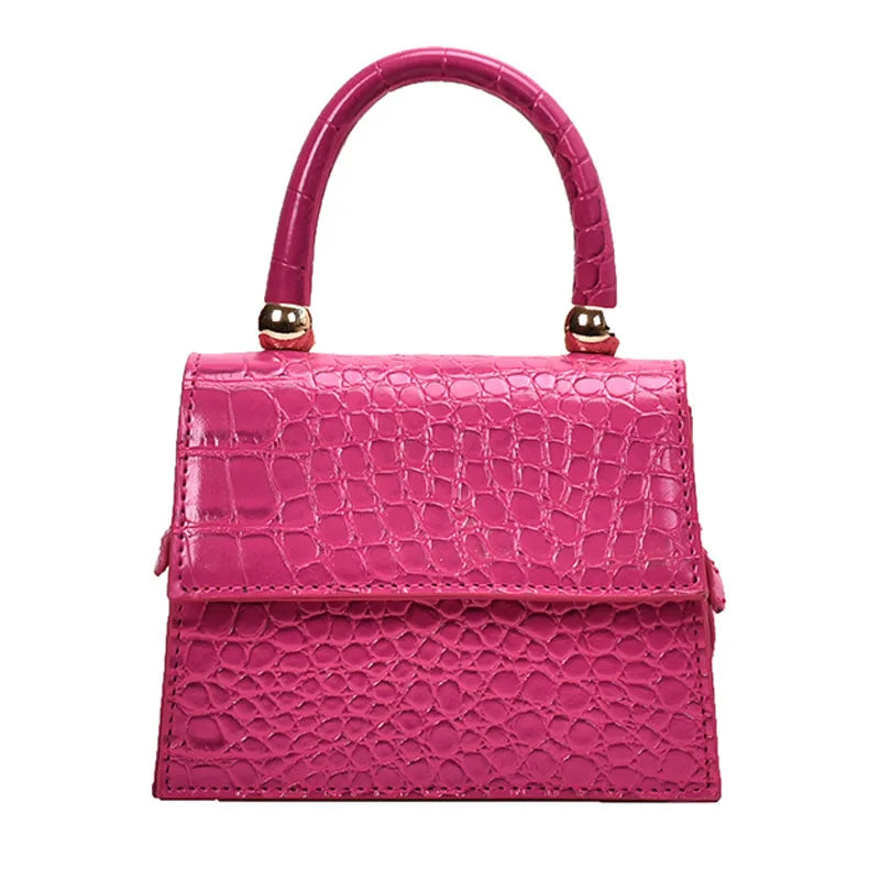 Crocodile Pattern Female Bag Messenger Bag One-shoulder Portable Small Square Ba