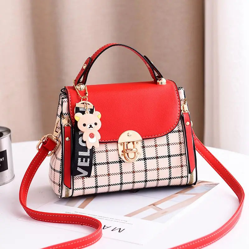 Women's Crossbody Bag Leather Flap Shoulder Messenger Bag