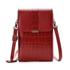 Women's Mini Crossbody Bag PU Leather Handbag with Buckle Cover