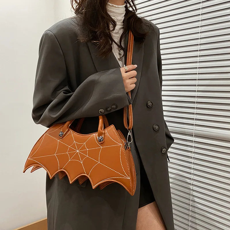 Retro Punk Style Crossbody Purse Zipper Shoulder Bag