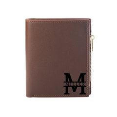 Personalized Monogram Initial Mens Wallet Engraving Name Mens Wallet