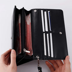 Personalized Photo Zipper Long Wallet Clutch Bag DIY Women Wallet