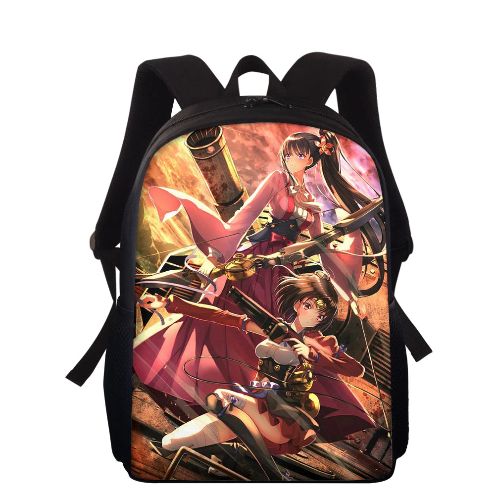 Anime Girl School Bag 15 Inch Backpack for Girls Women