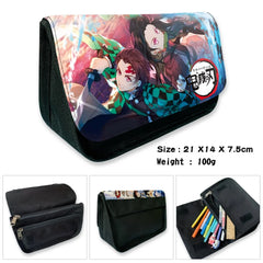 Anime Demon Slayer Prints Pencil Case Cosmetic Makeup Bag