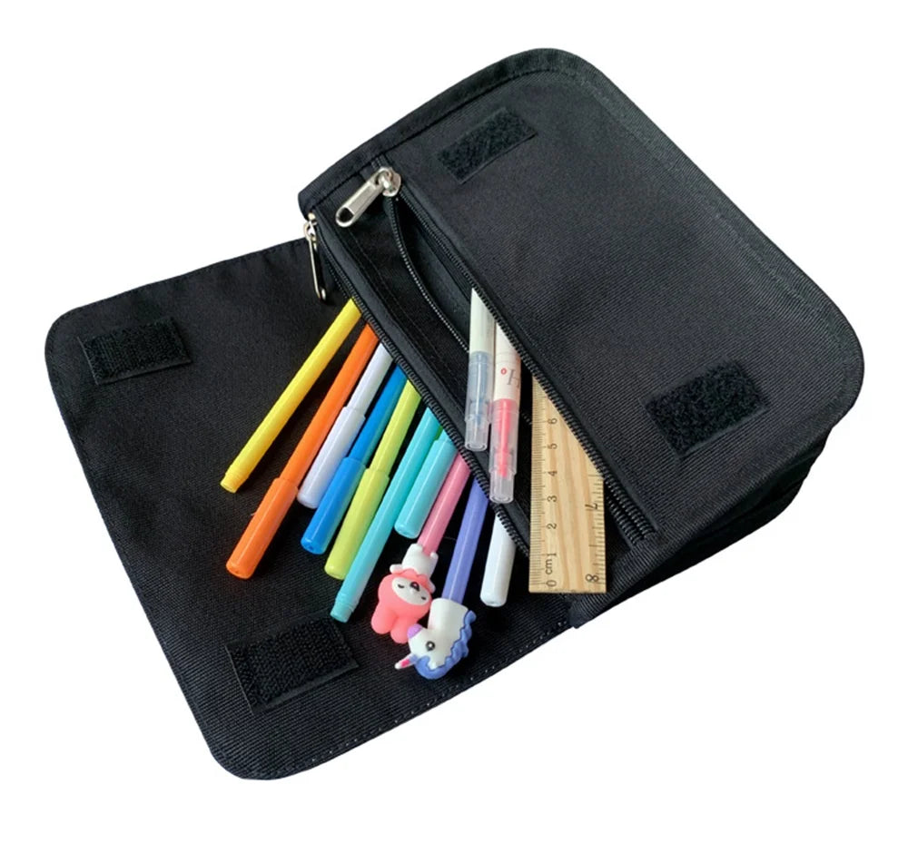 Anime Fairy Tail Print Canvas Pencil Case Box for Kids
