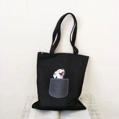 Canvas Women's Shoulder Bag, All-match Canvas Bag, Female Student Light Book Bag