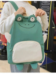 Frog Duck Backpack Women Schoolbag Nylon School Backpack
