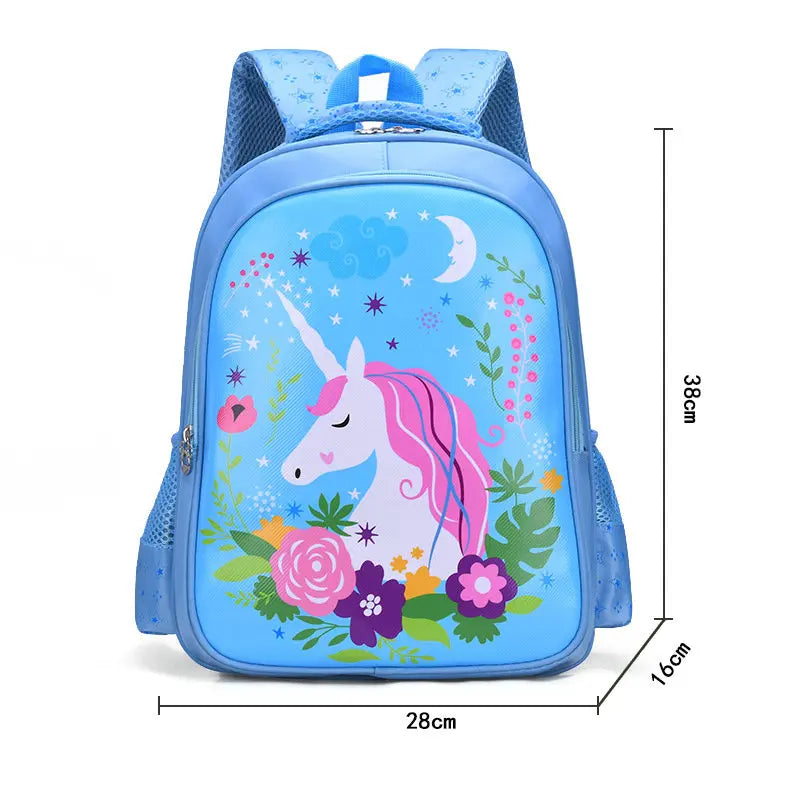 Unicorn Schoolbag for Girls Boys Orthopedic Backpack