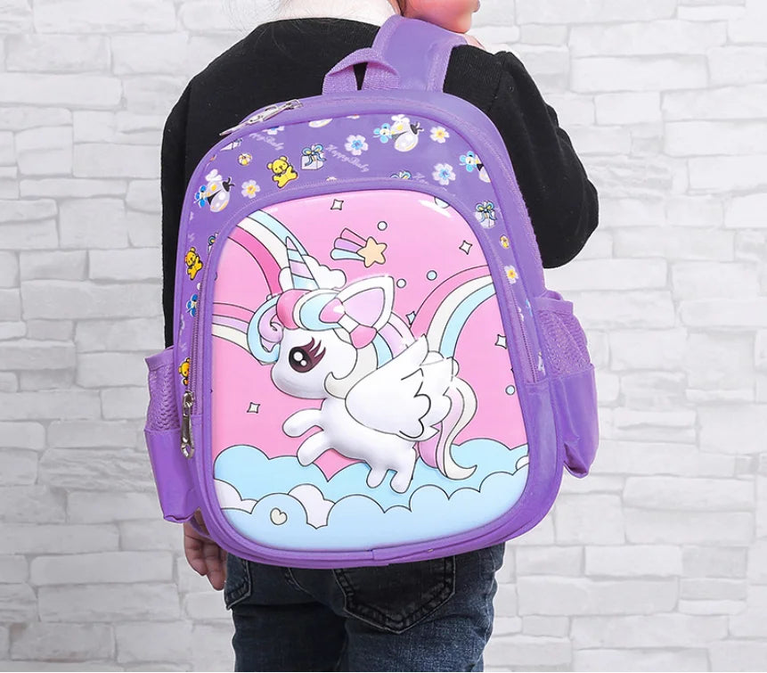 Dinosaur Cartoon Kindergarten Bag for Girls Boys Kids Backpacks Unicorn