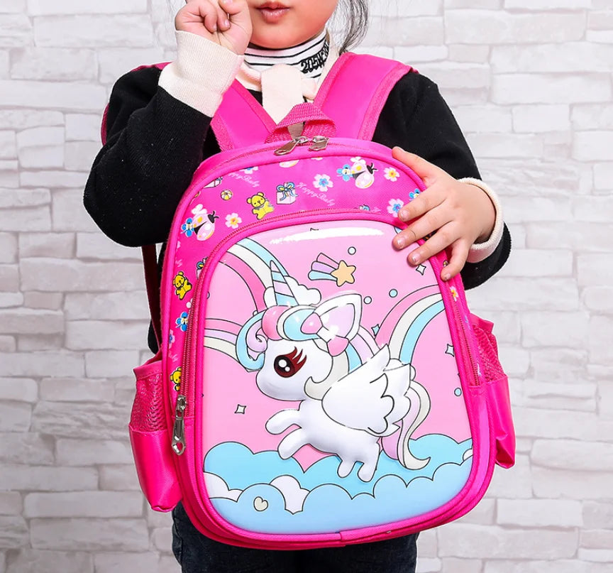 Dinosaur Cartoon Kindergarten Bag for Girls Boys Kids Backpacks Unicorn