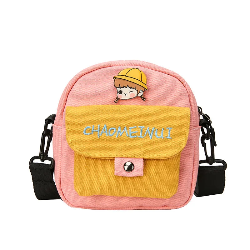 Canvas Girl Messenger Bag Shoulder Bag for Women