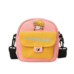 Canvas Girl Messenger Bag Shoulder Bag for Women