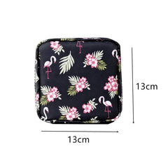 Sanitary Napkins Package Organizer Bag Striped Cosmetic Travel Storage