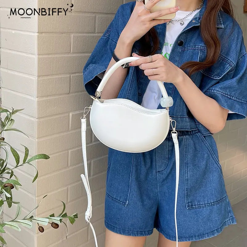 Sweet Pink Pea Shoulder Messenger Bag for Women