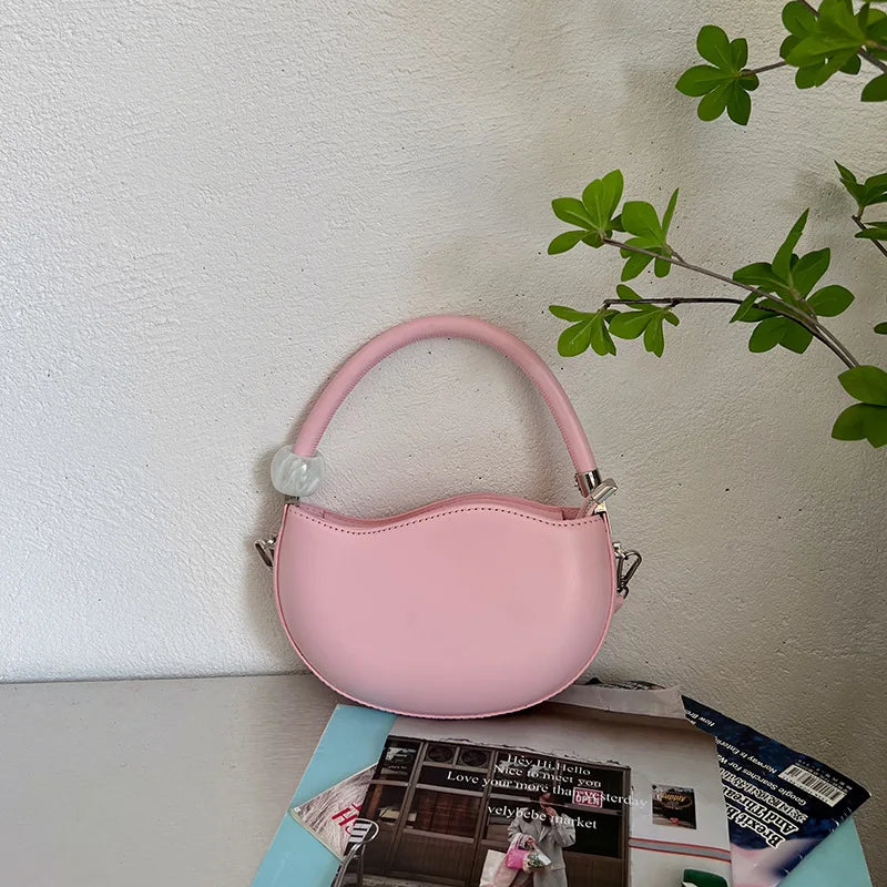 Sweet Pink Pea Shoulder Messenger Bag for Women