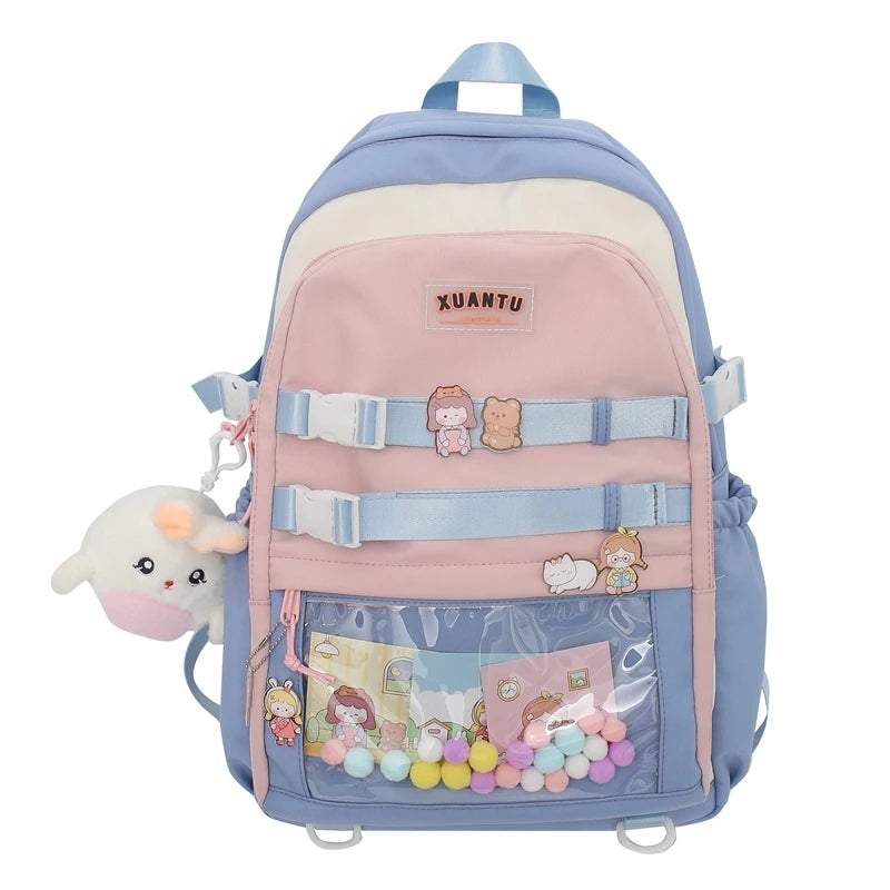 Teenage Girl Travel Schoolbag College Student Minority Backpack