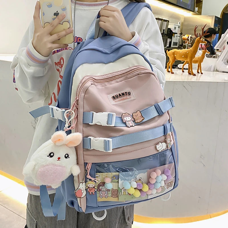 Teenage Girl Travel Schoolbag College Student Minority Backpack
