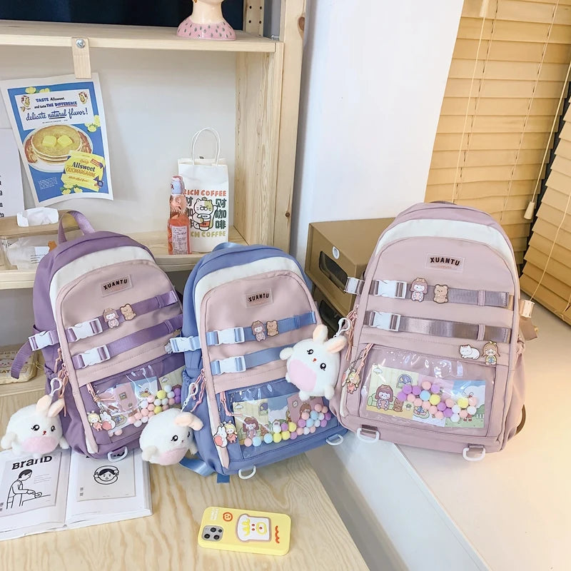 Teenage Girl Travel Schoolbag College Student Minority Backpack