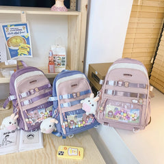 Teenage Girl Travel Schoolbag College Student Minority Backpack