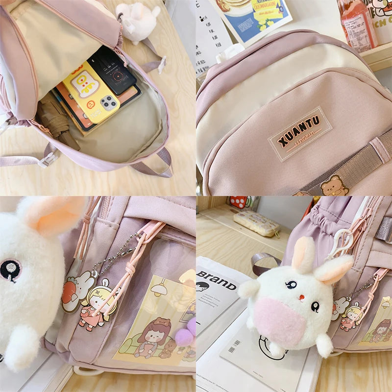 Teenage Girl Travel Schoolbag College Student Minority Backpack