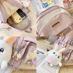 Teenage Girl Travel Schoolbag College Student Minority Backpack