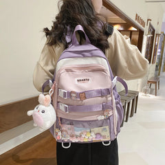 Teenage Girl Travel Schoolbag College Student Minority Backpack