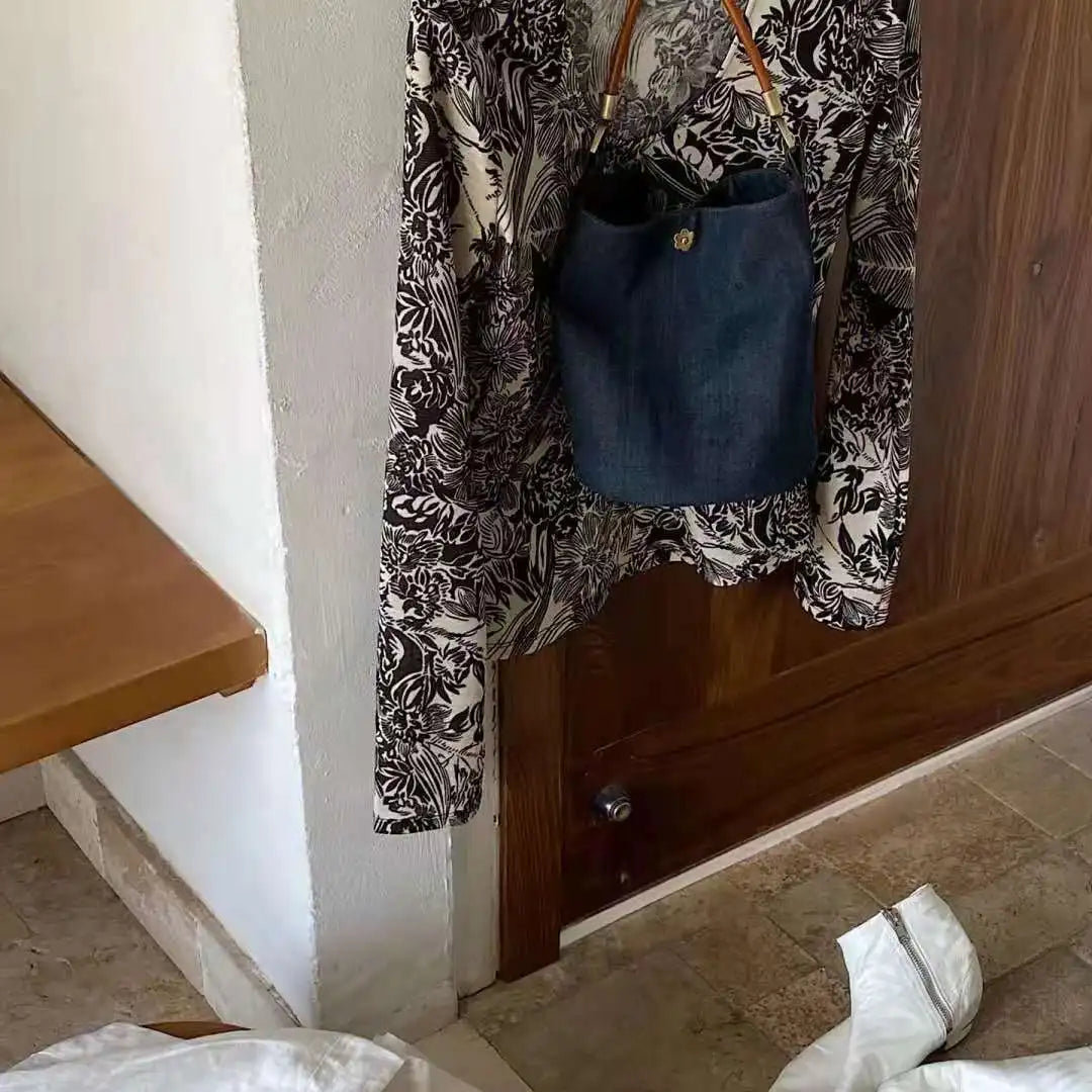 Denim Ladies Handbag Ote Bags for Women