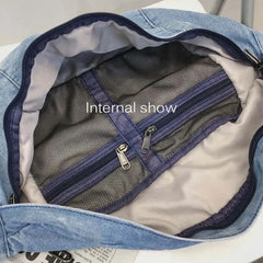 Denim Large Fanny Pack Unisex Waist Bags