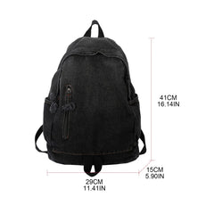 Denim Women Backpack Retro Travel Bagpack Large Capacity Bookbag