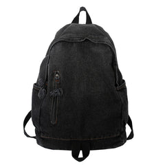 Denim Women Backpack Retro Travel Bagpack Large Capacity Bookbag