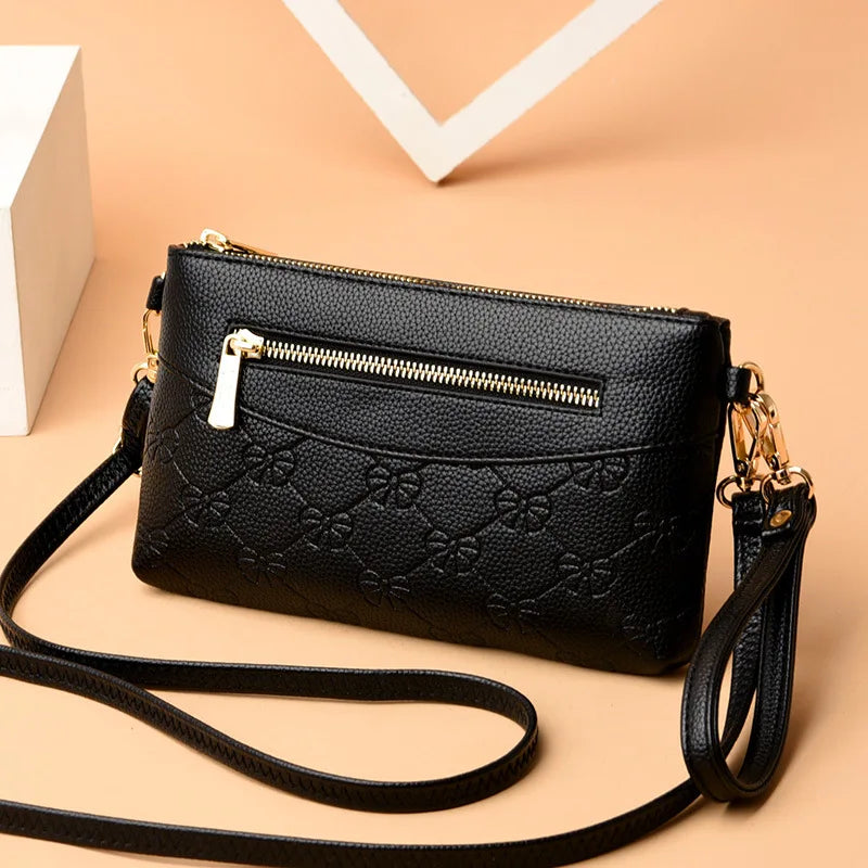 Women Envelope Bag PU Leather Card Phone Money Bag for Female Messenger
