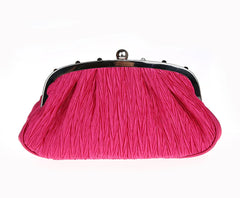 Champagne Satin Evening Bag Chinese Women Clutch Stylish Bride Party Purse