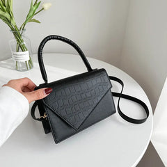 Solid Pu Leather Crossbody Bags For Women Small Flap Handbags